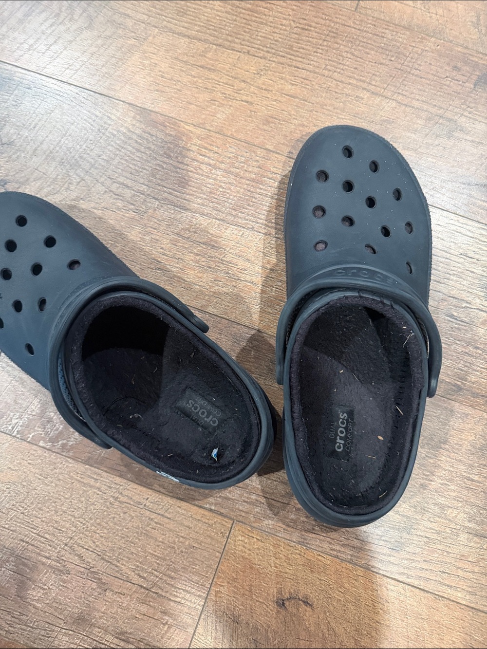 CROCS Kids Classic Lined Clog - Black size 12